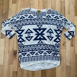 Wrangler Southwestern Dolman Top